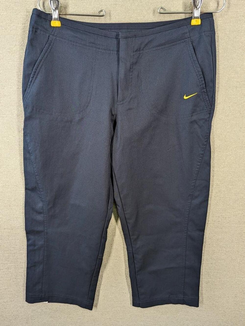 Nike Womens Athletic Dri-Fit Yoga Capri Pants Size Medium 8/10 Blue -1223G26